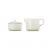 Bild: Le Creuset Zucker- und Milchset Meringue | Keramik | 2-teilig | großes Fassungsvermögen | ikonisches Design | cremeweiß