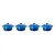 Bild: Le Creuset Mini-Cocotte 4er Set | Mini-Auflaufformen 0,25l | Steinzeug | spülmaschinengeeignet | azure blau