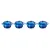 Bild: Le Creuset Mini-Cocotte 4er Set | Mini-Auflaufformen 0,25l | Steinzeug | spülmaschinengeeignet | azure blau