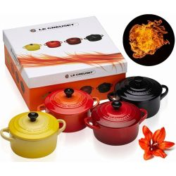 Le Creuset Mini-Cocotte 4er-Set, Feuer & Flamme