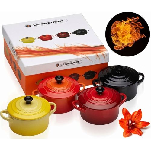 Bild: Le Creuset Mini-Cocotte 4er-Set, Feuer & Flamme