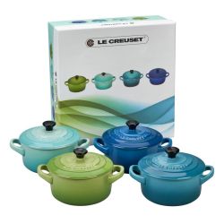 Le Creuset Mini-Cocotte 4er-Set, Meeresbrise