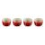 Bild: Le Creuset Mini Förmchen 4er Set, kirschrot