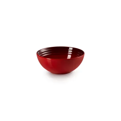 Le Creuset Müslischale 16 cm Kirschrot | Steinzeug | Spülmaschinenfest | Kratzfest | Mikrowellengeeignet | Robust
