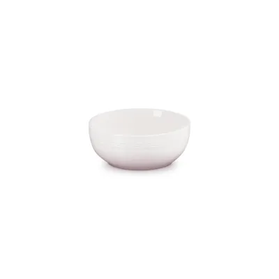 Le Creuset Müslischale 16 cm | Coupe | Steinzeug Schüssel | kratzfest | hitzebeständig | Shell Pink