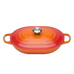 Le Creuset Oblong Signature 31cm, ofenrot