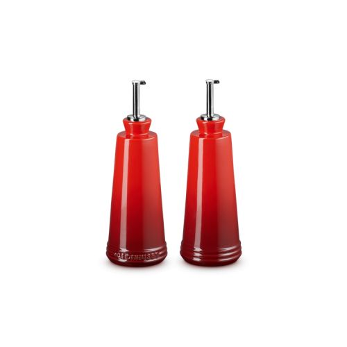 Bild: Le Creuset Öl und Essig Set Signature, kirschrot
