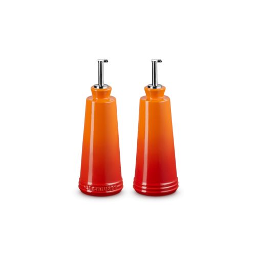 Bild: Le Creuset Öl und Essig Set Signature, ofenrot