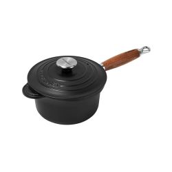 Le Creuset Profitopf mit Holzgriff 18cm, schwarz