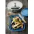 Bild: Le Creuset Santokumesser 13 cm | Damaststahl 64-lagig | Olivenholzgriff | extrem scharf | Solingen | Holz
