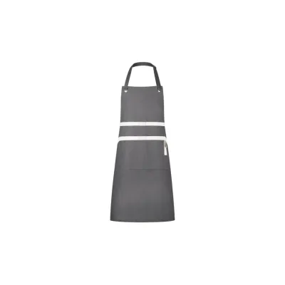 Le Creuset Schürze Chefs Apron 95000700444000 | Küchenschürze Canvas Baumwolle | einstellbar | Taschen | Perlgrau