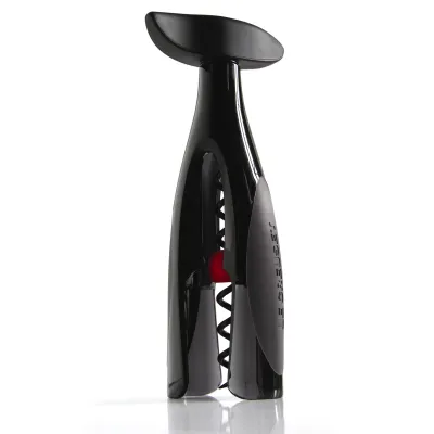 Le Creuset Korkenzieher Screwpull Activ-Ball TM-200 | Weinflaschenöffner | selbstziehend | Teflon-Spirale | schwarz