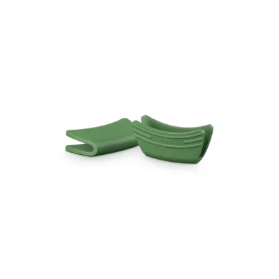 Silikongriffschutz 2er-Set Bamboo Green | Topfgriffschutz | Silikon & Nylon | hitzebeständig bis 250°C | flexibel | grün
