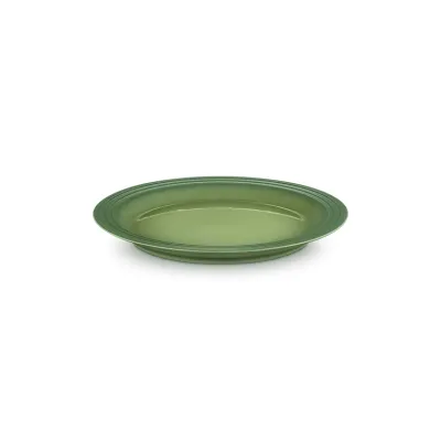 Le Creuset Speiseteller 27 cm Bamboo | Steinzeug Teller | Kratzfest | Temperaturbeständig | Grün