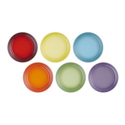 Le Creuset Speiseteller 6er-Set 27cm, Regenbogen Kollektion