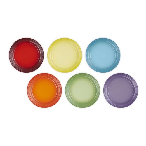 Bild: Le Creuset Speiseteller 6er-Set 27cm, Regenbogen Kollektion