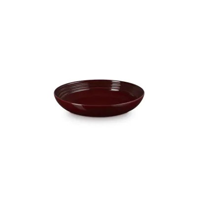 Le Creuset Suppenteller 22 cm Garnet | Pasta- & Suppenschale | Steinzeug | Kratzfest | Spülmaschinenfest | Rot