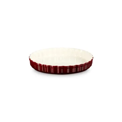 Le Creuset Tarte-Form 28 cm Garnet | Tarteform Steinzeug | kratzfest | spülmaschinengeeignet | rot