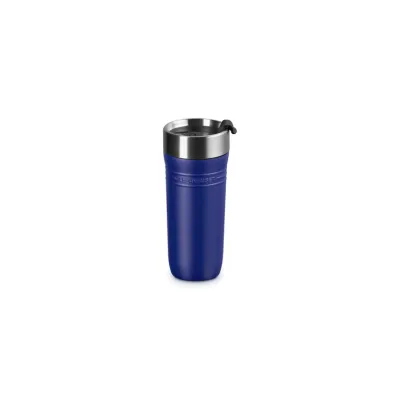 THERMOBECHER 350 ML AZURE | Isolierbecher Edelstahl doppelwandig | vakuumisoliert | auslaufsicher | Blau