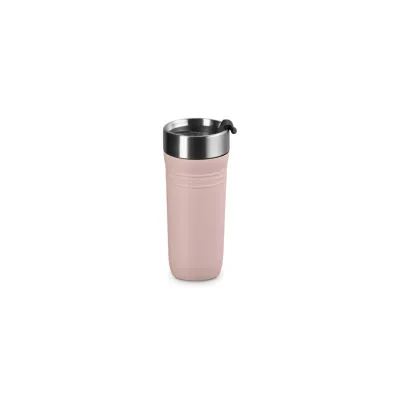 Thermobecher 350 ml | Coffee To Go Becher | Edelstahl doppelwandig isoliert | auslaufsicher | Shell Pink