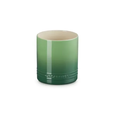 Le Creuset Utensilienbehälter Signature 1,1L | Kochkellen Topf | Steinzeug | kratzfest & spülmaschinengeeignet | Bamboo