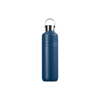 Isolierte Trinkflasche 1L Deep Teal | Edelstahl doppelwandig | Auslaufsicher | große Öffnung | langlebig | Blau