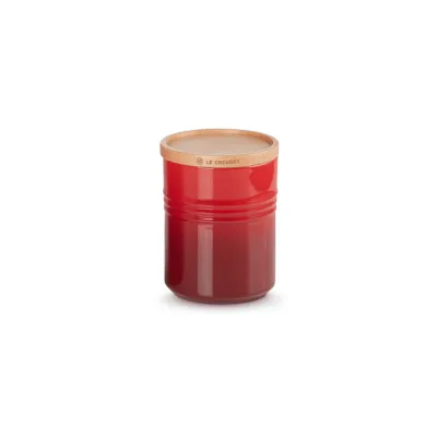 Le Creuset Vorratsdose 540 ml | Steinzeug | luftdicht | kratzfest | gefrierschrankgeeignet | Kirsche Rot