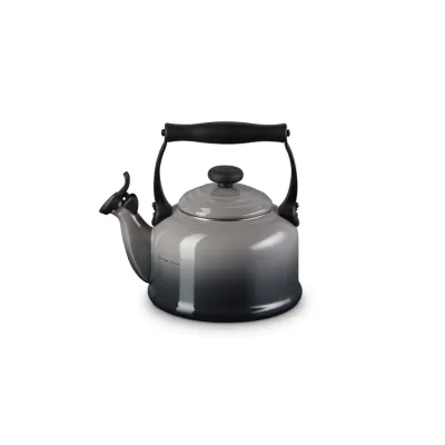 Le Creuset Wasserkessel Tradition | Flötenkessel 2,1L | emaillierter Stahl | induktionsgeeignet | Farbe Flint