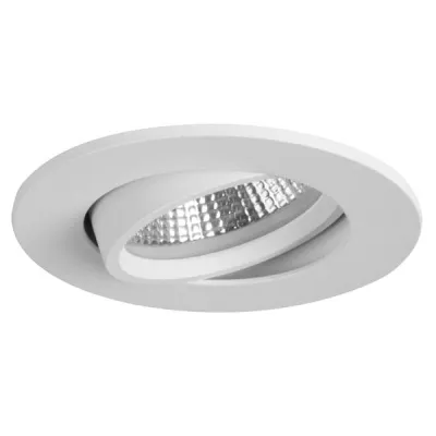 BRUMBERG LED-Einbaustrahler INDIWO68 12463173 | 5,5W 500lm dim2warm 1800-3000K schwenkbar Ø68mm | Aluminium weiß