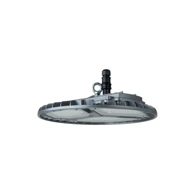 Schuch LED-Hallenleuchte 3430 L300B D 840 TRIANO disc | 195W 30000lm | 4000K neutralweiß | IP65 IK09 | Alu-Gehäuse grau