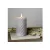 Bild: Star Trading LED-Echtwachs-Kerze 064-26 | Flamme Swirl | Timer | warmweiß | 15x7,5cm | gedrehtes Wachs | Grau