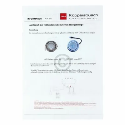 LED LAMPE 1,5W Küppersbusch 81455067 für Dunstabzugshaube