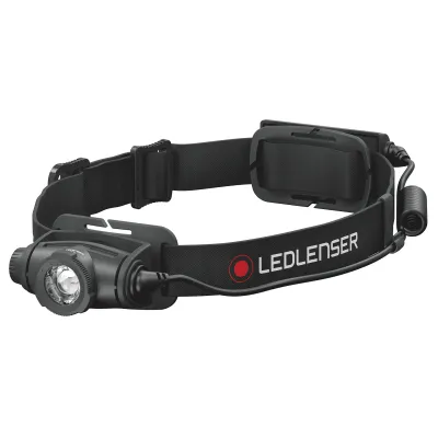 Ledlenser Stirnlampe H5R Core 502121 | LED Kopflampe | 500 Lumen | fokussierbar | aufladbar | IP67 | 200m | schwarz