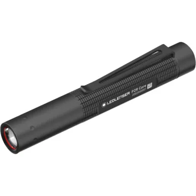 Ledlenser Taschenlampe P2R Core 502176 | LED-Stiftleuchte wiederaufladbar | 120 lm | 65 m Reichweite | schwarz