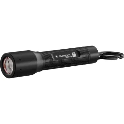 LED LENSER Mini-Taschenlampe P3 | Schlüsselanhänger LED Penlight | 130 lm | 94 mm | Aluminium schwarz | IP54 | 1x AAA