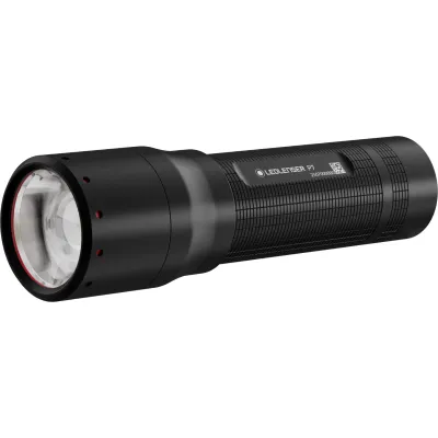 LED LENSER Taschenlampe P7 | 650 Lumen | 400 m Reichweite | Advanced Focus | Aluminium schwarz | IP54 | 131 mm | 4x AAA