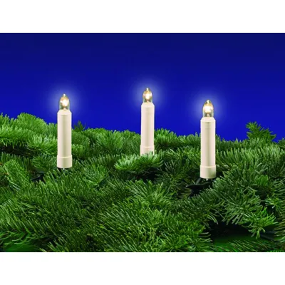 MK ILLUMINATION LED-Lichterkette 9751505600 | 15-flammig E10 | Außen & Innen | klar | 12,6 m | 240V | Trennstecker