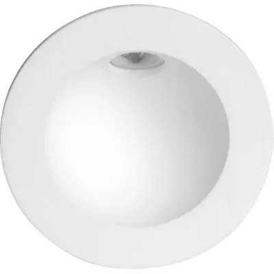 Brumberg LED-Wandeinbauleuchte 10057173 | 2W 700mA | IP54 | rund | Aluminium Glas | warmweiß 3000K | Einbauleuchte weiß