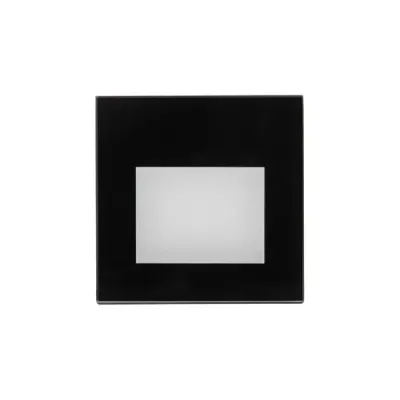 BRUMBERG LED-Wandeinbauleuchte 10159083 | WALL KIT68 | 230V 1,5W 3000K | 35lm CRI>90 | quadratisch Aluminium | schwarz