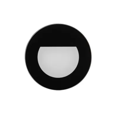 BRUMBERG LED-Wandeinbauleuchte 10158083 | WALL KIT68 | 230V 1,5W | 3000K warmweiß | Ø78mm | IP20 | Aluminium schwarz