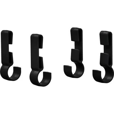 Ledlenser Helmbefestigungsset 502313 | 4 Clips Typ A für Stirnlampen | Kunststoff | schwarz