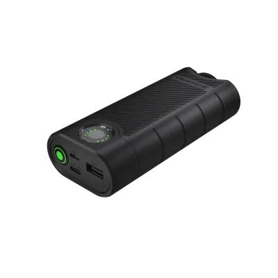 Ledlenser Powerbank Flex10 502127 | 2x 21700 Akku | 9000 mAh | USB-C | Schnell-Ladegerät | IP65 | schwarz