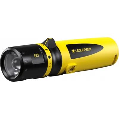 Ledlenser Taschenlampe EX7 500836 | Ex-geschützt EX-Zone 0/20 | 200 Lumen | fokussierbar | IP68 | gelb