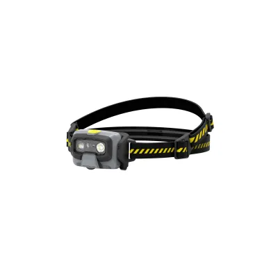 Ledlenser Stirnlampe HF6R Work | LED Kopfleuchte 800 lm | Akku wiederaufladbar | IP68 wasserdicht | Aluminium | grau