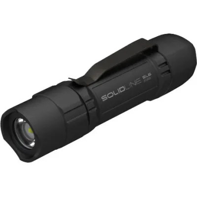 Ledlenser Taschenlampe SOLIDLINE SL6 | Kompakte LED Taschenleuchte | 320 Lumen | Kunststoff | 131 mm | IP54 | schwarz
