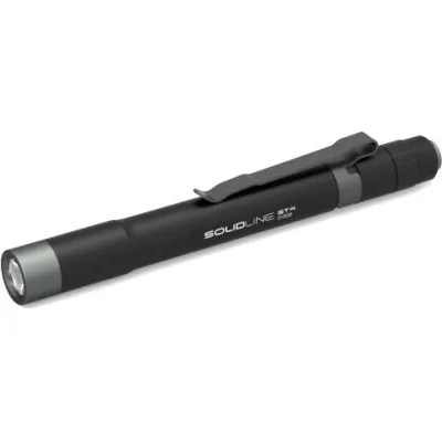 Ledlenser Stiftleuchte SOLIDLINE ST4 | 180 Lumen LED Taschenlampe | 3 Helligkeitsstufen | Aluminium | inkl. Batterien