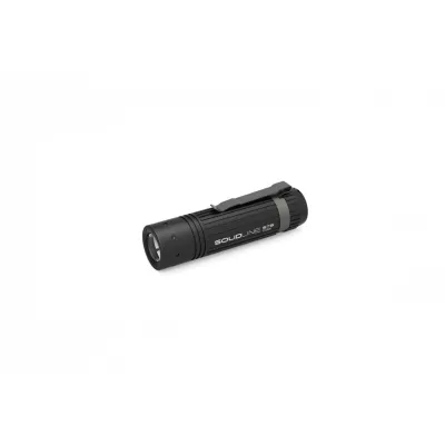 Ledlenser Taschenlampe SOLIDLINE ST6 | 320 Lumen | 140 m Reichweite | Fokussierbar | Aluminium | 3x AAA | Schwarz