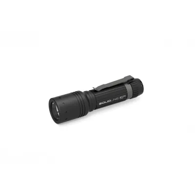 Ledlenser Taschenlampe SOLIDLINE ST7R | LED | 1000 Lumen | fokussierbar | aufladbar per USB | Aluminium | IP54 | Schwarz