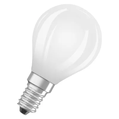 OSRAM LED-Tropfenlampe PCLP40D 4,8W 470lm E14 dimmbar | warmweiß 2700K | 45mm matt | Filament | Energieklasse F