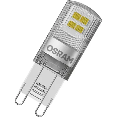 OSRAM LED Lampe G9 LEDPPIN20CL1,9W827 | 1,9W 200lm | 2700K warmweiß | 300° klar | 15.000h | nicht dimmbar | F